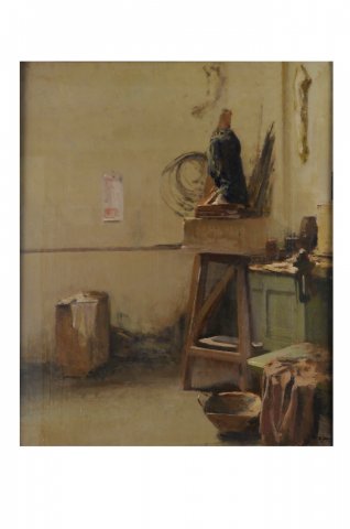 1959 - Nello studio dell'amico